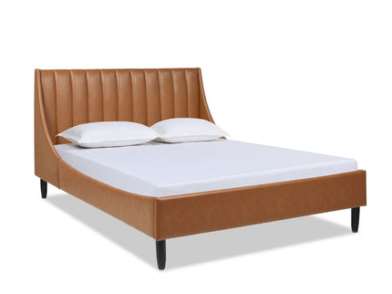 Aspen - Vertical Tufted Modern Headboard Platform Bed Set