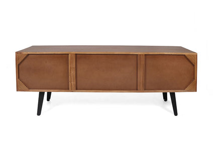Asther - Acacia Wood TV Cabinet - Natural Wood / Brown