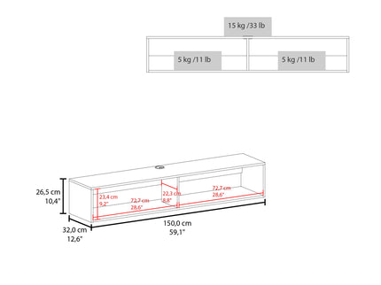 Moore - Floating TV Stand