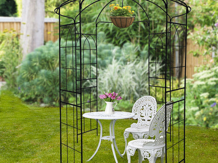 Metal Garden Arch Iron Garden Arbors Gazebo Dia High Birdcage Shape Pergola Pavilion For Wedding Ceremony