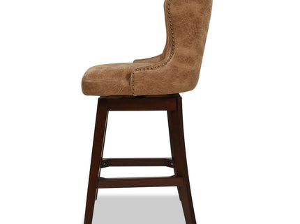 Holmes - Tufted High Back 360 Swivel Counter Height Barstool