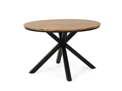 Outdoor Dining Table - Teak / Black