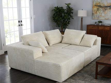 Corner Combination Sofa Sectional Couch With Soft Fabric