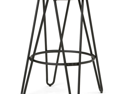 Simeon - Multifunctional Metal Stool With Wood Seat
