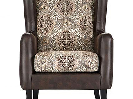 Brookridge - Wingback Accent Club Chair - Brown