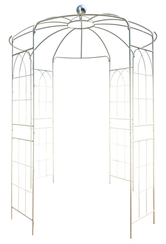 Metal Garden Arch Iron Garden Arbors Gazebo Dia High Birdcage Shape Pergola Pavilion For Wedding Ceremony