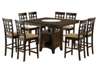 Dark Brown / 9 Pc. Table, 8 Chairs