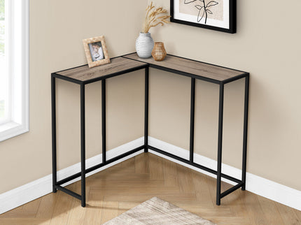 Corner Accent Console Table For Entryway, Unique L-Shaped Design