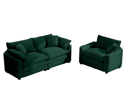 Elegant Oversized Sectional Sofa Set With Deep Seats And Flexible Layout
