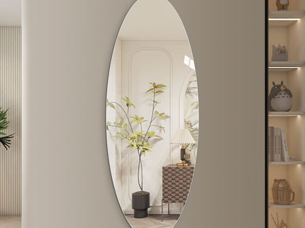 Modern Oval Full Length Wall Mirror