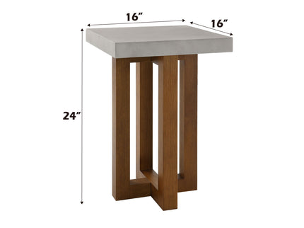 Keven - Faux Concrete Top Table