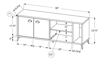 TV Stand, Console, Media Entertainment Center, Storage Cabinet, Contemporary & Modern