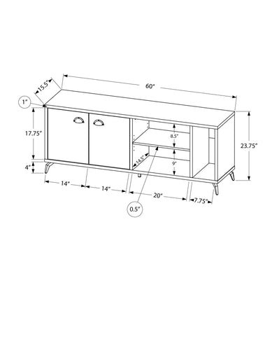 TV Stand, Console, Media Entertainment Center, Storage Cabinet, Contemporary & Modern