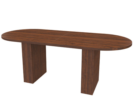 Modern Farmhouse Oval Dining Table With Slim Base