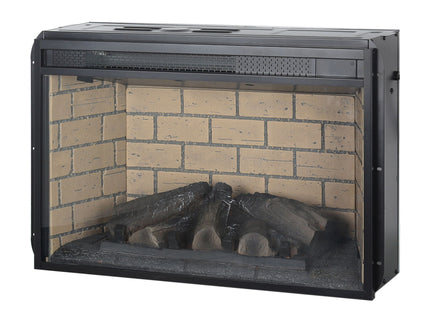 Infrared Quartz Heater Fireplace Insert -Woodlog Version With Brick