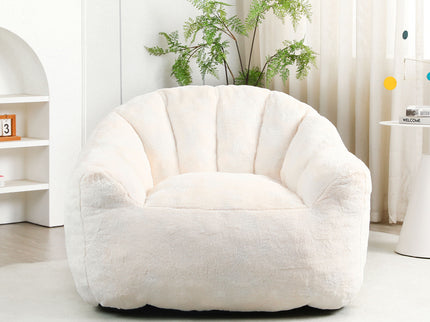 Beanbag Chair, Beanbag Sofa Chair With Armrests Stuffed High Density Foam