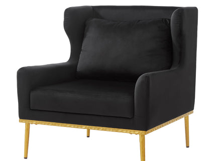 Elegant Curved Armrest Accent Armchair