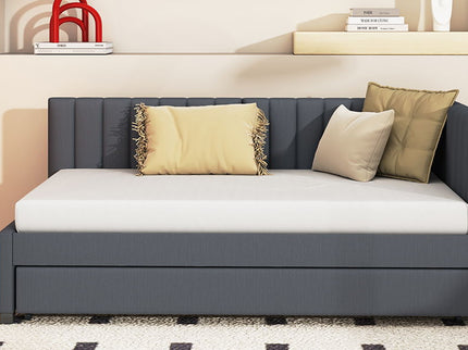 Upholstered Daybed, Sofa Bed Frame, No Box Spring Needed