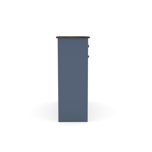 Double Tilt Out Trash Cabinet With Hideaway Drawer And Barn Door Style