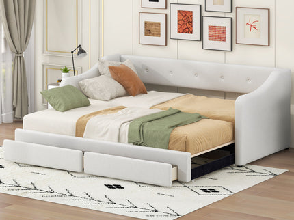 Upholstered Daybed With 2 Drawers