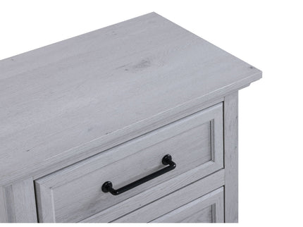 2 Drawer Nightstand With USB Charging Station