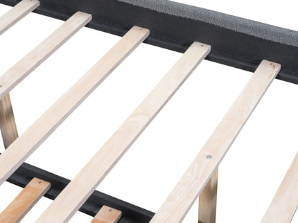 Upholstered Platform Bed With Trundle