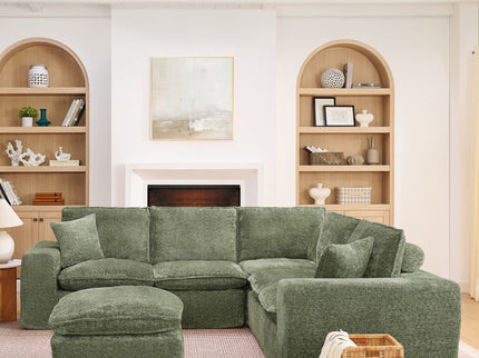 Sectional Sofa With Moveable Ottoman