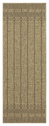 Earth - 5'3" X 7'3" Indoor, Outdoor Area Rug - Jute / Black