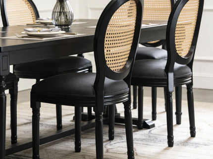 French Country Dining Chairs With Round Back (Set of 2)