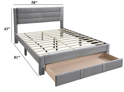 Contemporary Bed With Storage Drawer