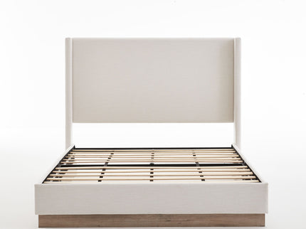 Hosford - Minimalist Upholstered Wingback Bed