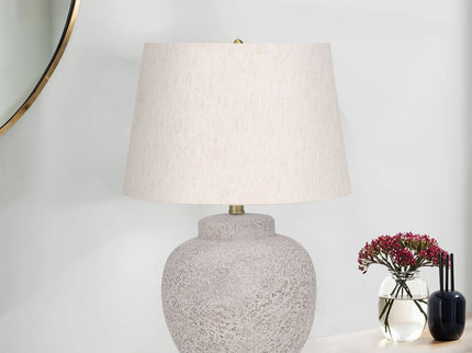 Lighting, Table Lamp, Concrete, Modern - Cream