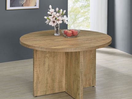 Larrabee - Round Dining Table - Mango Color