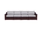Dark Brown / 4 Seater Sectional