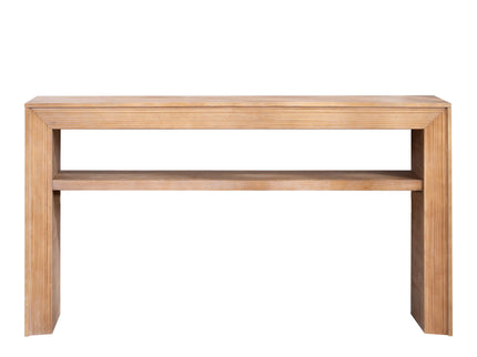 Console Table With Storage Shelf - Antique Natural / Light Natural / Natural