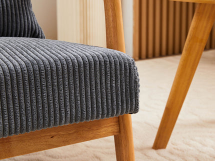 Accent Arm Chair With Pillow Upholstered