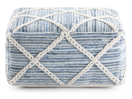 Cowan - Handcrafted Square Pouf