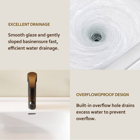 20" Floating Bathroom Vanity Combo With Wall Cabinet, Ceramic Sink & Soft Close Doors - White