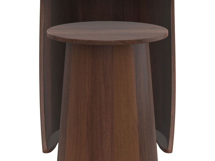 Lionett - 2 Piece Round Nesting Table Set And Round Design - Dark Brown
