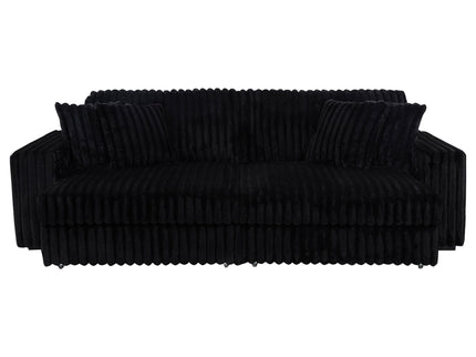 Clifford - Upholstered Dual Power Chaise Sofa - Black