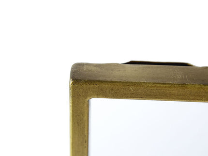 Poppy Mirror With Metal Frame Contemporary Design For Bathroom, Entryway Wall Decor