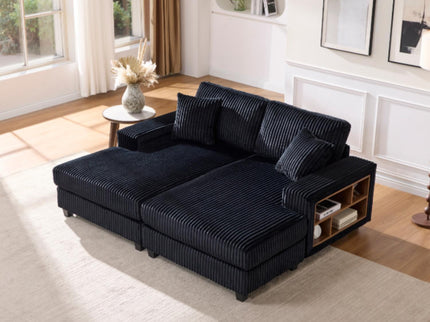 Convertible Sectional Sofa, Sleeper Oversized Living Room Lounge
