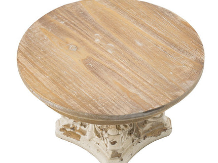 Cake Stand, Cake Plate With Magnesium Base - Cream / Brown