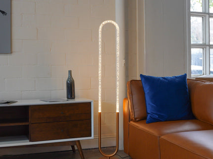 Zeon - LED Floor Lamp, 110 - 120V - Bronze