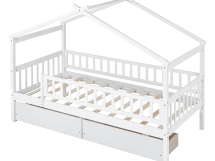 House Bed With 2 Drawers