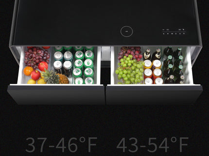 Modern Smart Coffee Table With Built-In Fridge, tooth Speaker, Wireless Charging Module, Touch Control Panel, Power Socket, USB Interface, Outlet Protection, Atmosphere Light