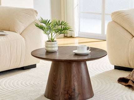 Circular Coffee Table With Adjustable Feet