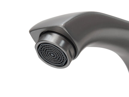 Modern Freestanding Bathroom Vanity With Ceramic Sink, Hot And Cold Faucet, 1 Door Cabinet & Open Shelf