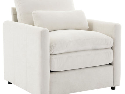 Cozy Upholstered Cushion Armchair For Living Room