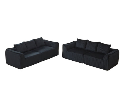 Minimalist Set With Curved Lines & Gently Sloped Backrest